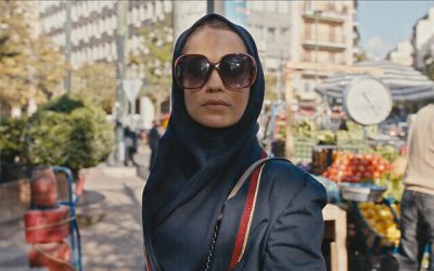 This image released by Apple TV+ shows Niv Sultan as Tamar Rabinyan in a scene from "Tehran." (Apple TV+ via AP)